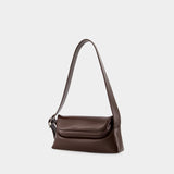 Sac Hobo Folder Brot - Osoi - Cuir - Marron Chocolat