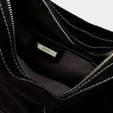 Sac Porté Épaule Mid Hobo Brocle - Osoi - Cuir - Noir Denim