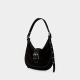 Sac Porté Épaule Mid Hobo Brocle - Osoi - Cuir - Noir Denim