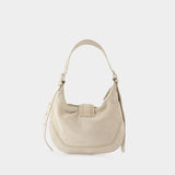 Sac Mid Hobo Brocle - Osoi - Cuir - Blanc