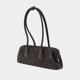 Sac Porté Épaule Boat Wide Mini - Osoi - Cuir - Gris