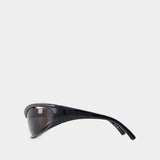 Lunettes De Soleil Bb0318s - Balenciaga - Acétate - Noir