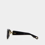 Lunettes De Soleil Ch0237sk - Chloé - Acétate - Noir