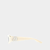 Lunettes De Soleil Gg1660s - Gucci - Acétate - Ivoire