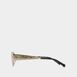 Lunettes De Soleil Gg1853s - Gucci - Métal - Doré