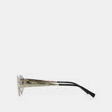 Lunettes De Soleil Gg1853s - Gucci - Métal - Argenté