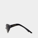 Lunettes De Soleil Bb0386s - Balenciaga - Acétate - Noir