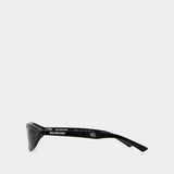 Lunettes De Soleil Bb0402s - Balenciaga - Acétate - Noir