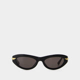 Lunettes De Soleil Bv1368s - Bottega Veneta - Acétate - Noir