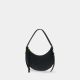 Sac À Main Romy Half Moon - Tory Burch - Cuir - Noir