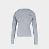 T-Shirt Ls Hebo - Vivienne Westwood - Coton - Gris