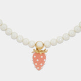 Collier Strawberry - Casablanca - Métal - Blanc