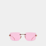 Lunettes De Soleil Gg2038s - Gucci - Métal - Doré