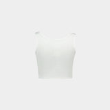 Top Cropped Rib - Vivienne Westwood - Viscose - Blanc