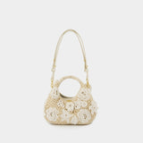 Sac À Main Hobo Mini - Ganni - Coton - Blanc
