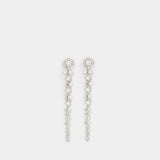 Boucles D'oreilles Drip - Simone Rocha - Cristal - Ivoire