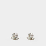 Boucles D'oreilles Gaby - Vivienne Westwood - Métal - Blanc