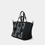 Cabas Heritage Day Off L - OFF WHITE - Synthétique - Noir