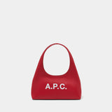 Sac Porté Épaule Baby Ninon - A.P.C. - Synthétique - Rouge