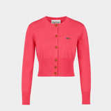 Cardigan Bea Cropped - Vivienne Westwood - Coton - Rose