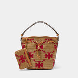 Sac À Main T-Monogram - Tory Burch - Synthétique - Beige