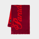 Écharpe Fluffy - 3.PARADIS - Nylon - Rouge