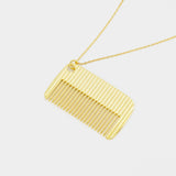 Collier Comb With Chain - AMI Paris - Métal - Doré