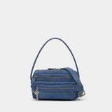 Sac Porté Épaule Camero Party V - Acne Studios - Cuir - Bleu