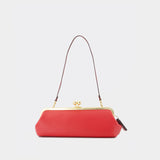 Sac Porté Épaule Kisslock Frame 30 - Coach - Cuir - Bordeaux