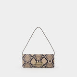 Pochette Dorian East West - Victoria Beckham - Cuir - Marron