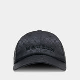 Casquette Skull Repeat - Alexander McQueen - Synthétique - Noir
