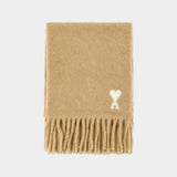 Écharpe Quota Ami De Coeur - AMI Paris - Laine - Beige