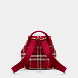 Sac À Dos Ll Mini S21 - Burberry - Synthétique - Rouge
