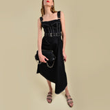 Sandales Chrissy en Cuir Imprimé Serpent