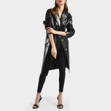 Sandales en Cuir Noir et Argenté