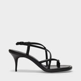 Sandales Upper and So en Cuir Noir
