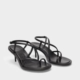 Sandales Upper and So en Cuir Noir