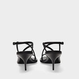 Sandales Upper and So en Cuir Noir
