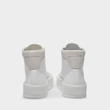 Baskets Deck en Toile Blanche