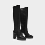 Bottes Closer To Heaven en Cuir Noir