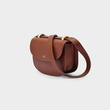 Sac Mini Geneve On Strap Noisette en cuir de veau lisse
