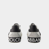 Sneakers Portofino - Dolce&Gabbana - Cuir - Noir/Blanc