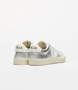 Sneakers Campo en Cuir Chromefree Argent et Blanc