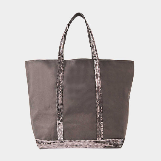 Cabas L Zippé - Vanessa Bruno - Coton - Anthracite