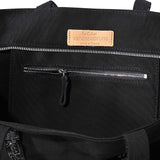 Cabas L + Zippé en Toile Noire et Sequins