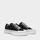 Baskets Laguna en Cuir Velours Noir
