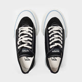 Baskets Laguna en Cuir Velours Noir