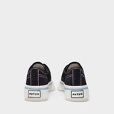 Baskets Laguna en Cuir Velours Noir