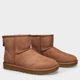 Bottines Classic Mini II en Cuir Chestnut