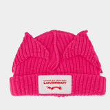 Bonnet Chunky Ears - Charles Jeffrey Loverboy - Coton - Rose
